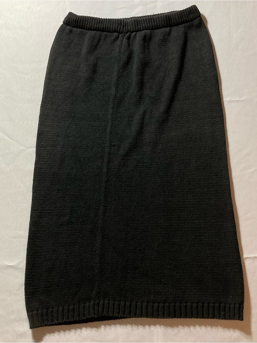 Classic Black Knit Pencil Skirt - Women's Sleek Staple